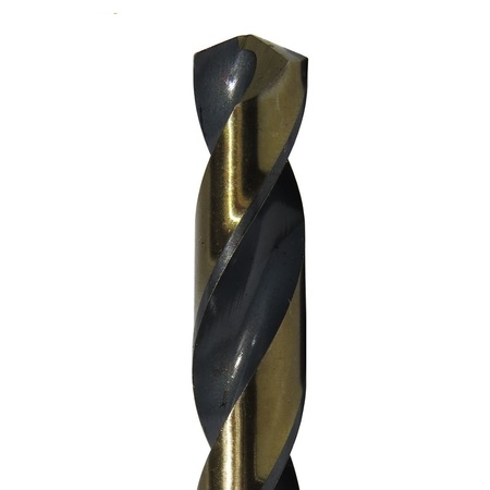 Drill America 17/64" HSS Split Point Mechanic Length Drill Bit 3-Flat Shank KFDML17/64